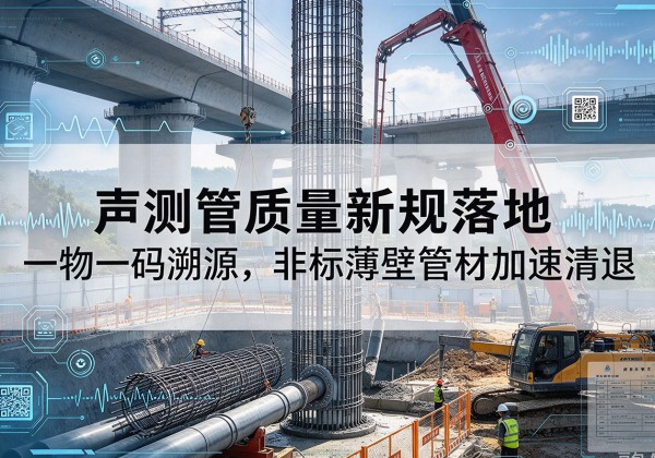 抚州声测管质量新规落地，一物一码溯源，非标薄壁管材加速清退