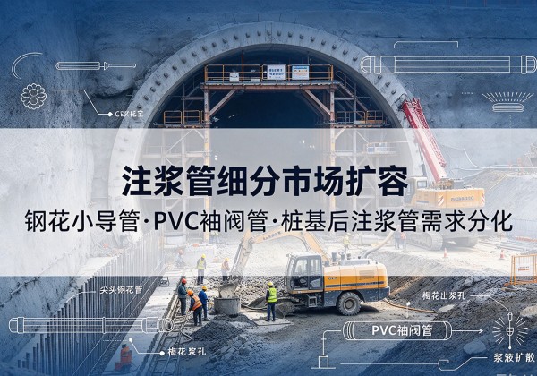 抚州注浆管细分市场扩容，隧道钢花小导管、PVC 袖阀管、桩基后注浆管需求分化